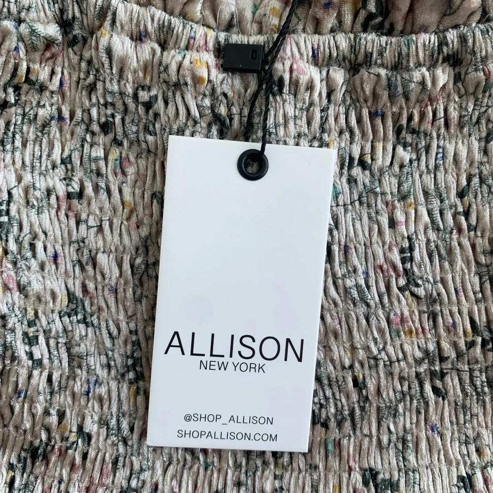 Allison New York Floral Velvet Ruffle Mini Skirt NWT Size XS - Picture 3 of 7